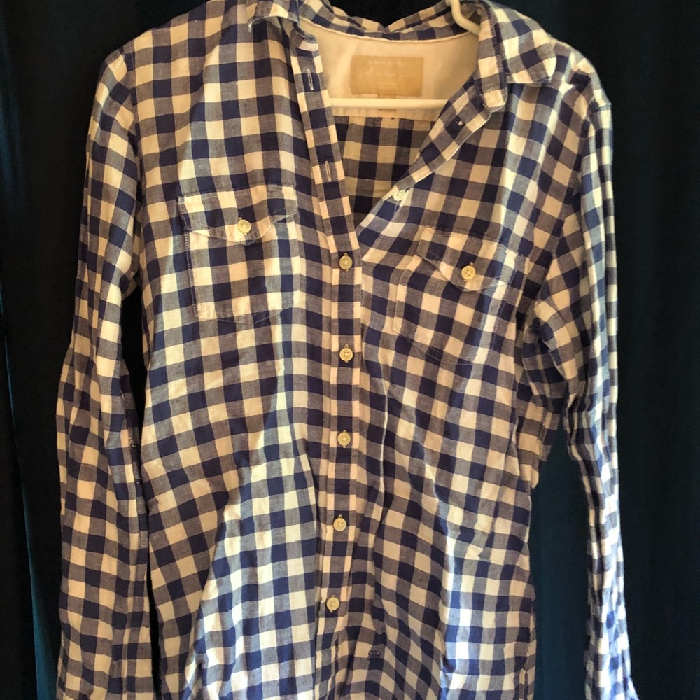 Plaid button down
